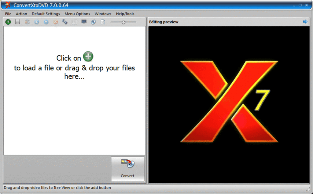 Convert X to DVD 7 - Convert and burn videos to DVD - all video formats
